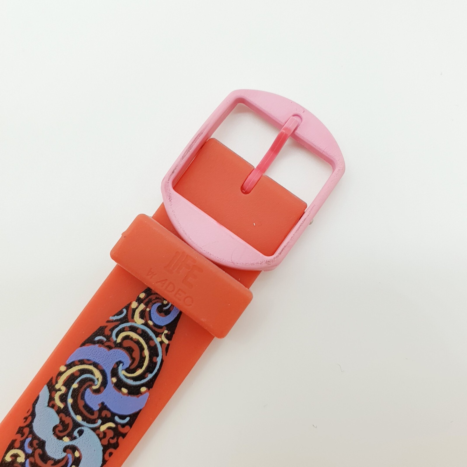 Red and Purple Astral Geometric Adec by Citizen Quartz Watch with Date Window