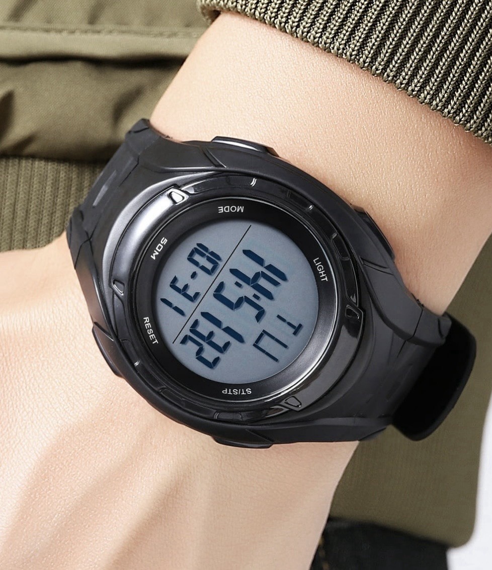 George Men’s Digital Sport Wristwatch Plastic Strap