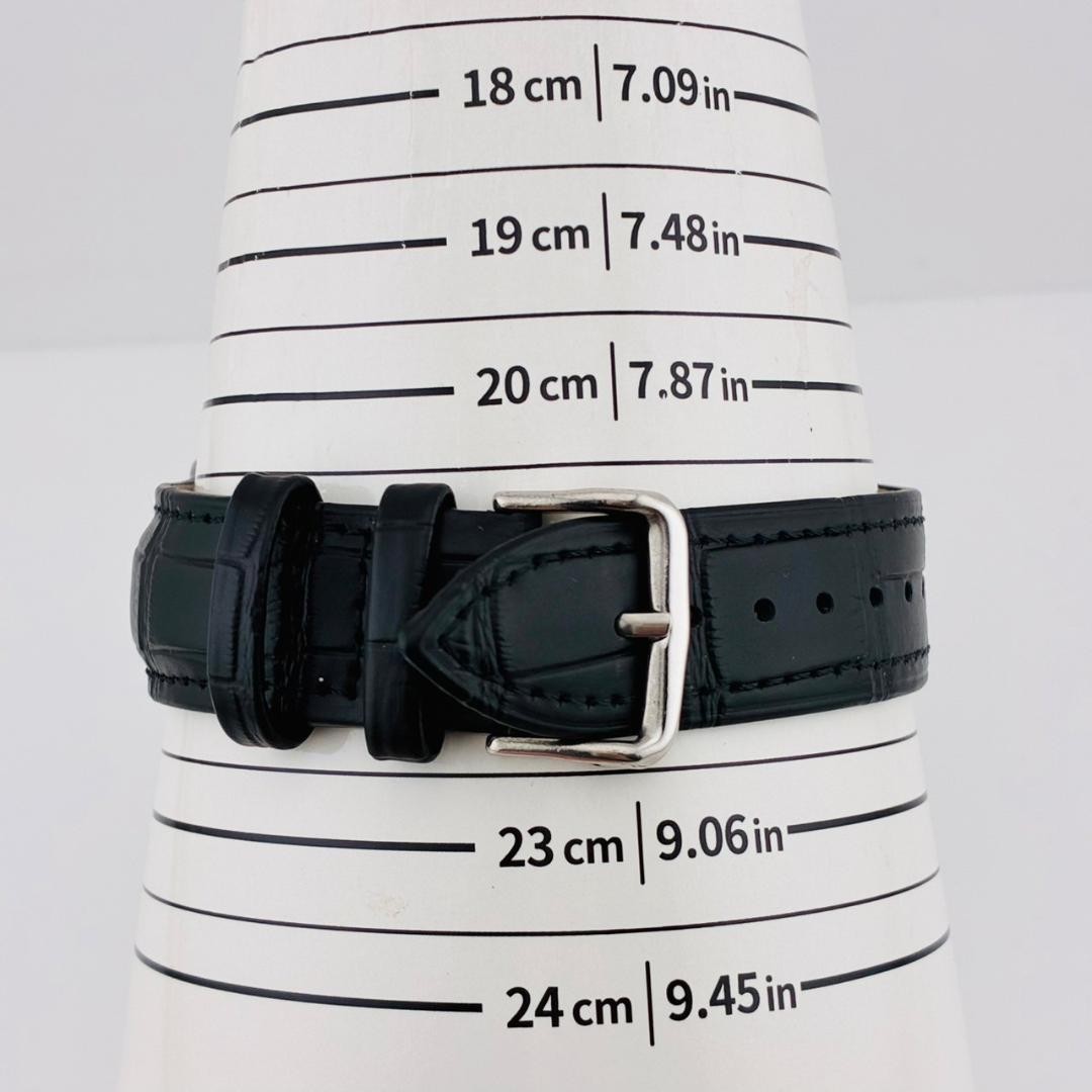 SEIKO 7B22-0AY0 Solar Wave Radio Date Watch Black Dial New Band Working