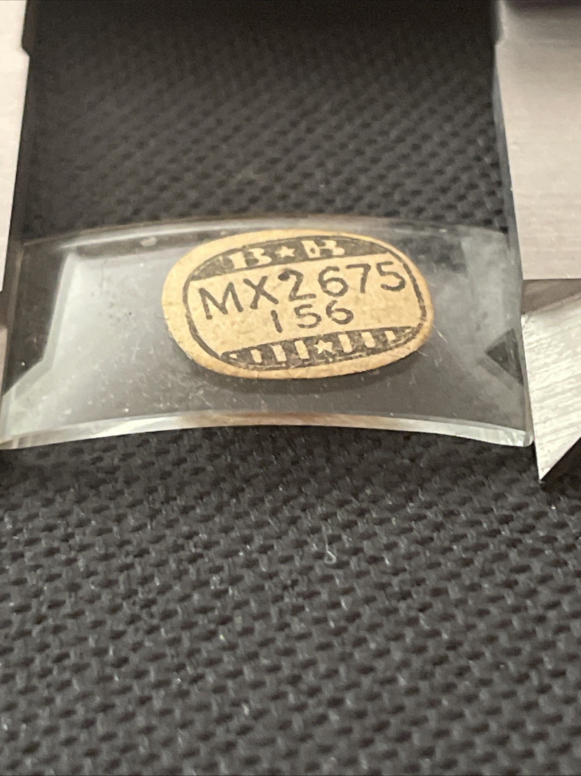 Watch Crystal 26.5 X 15.5 Mm Durex B&B Curved Rectangle Mineral Glass NOS #027