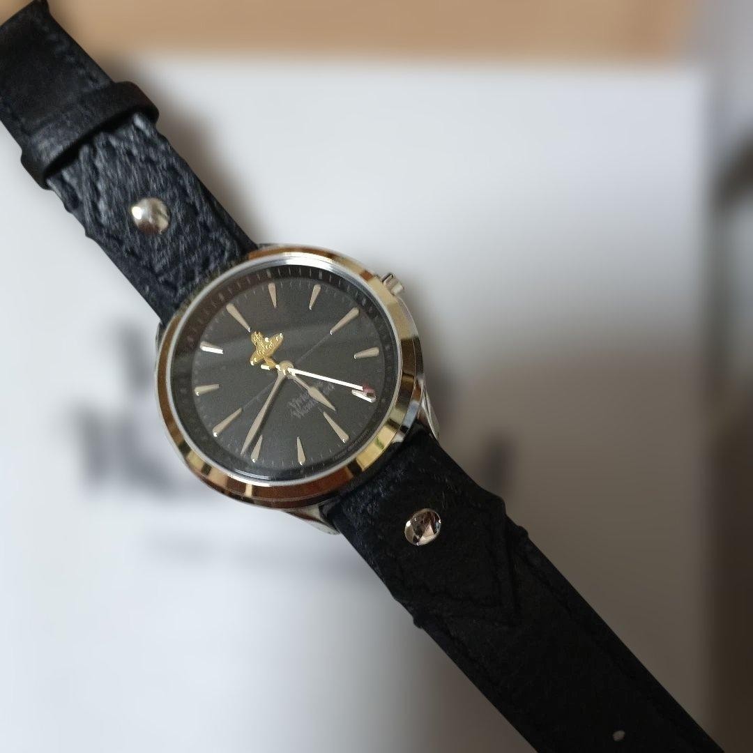 Vivienne Westwood Watch Black Gold Orb