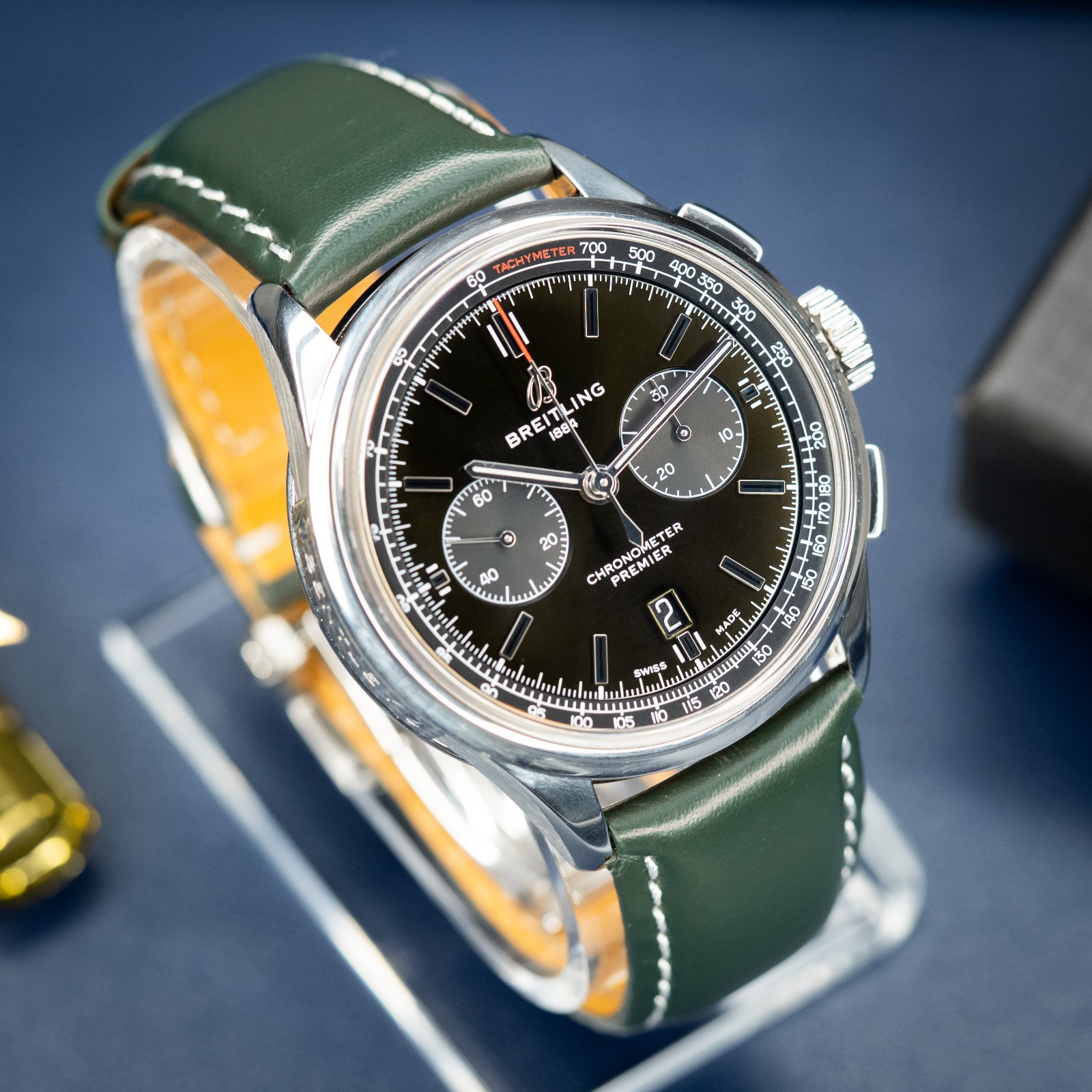 Mint Breitling Premier «Bentley British Racing Green» B01 Chrono 42mm AB0118 B&P