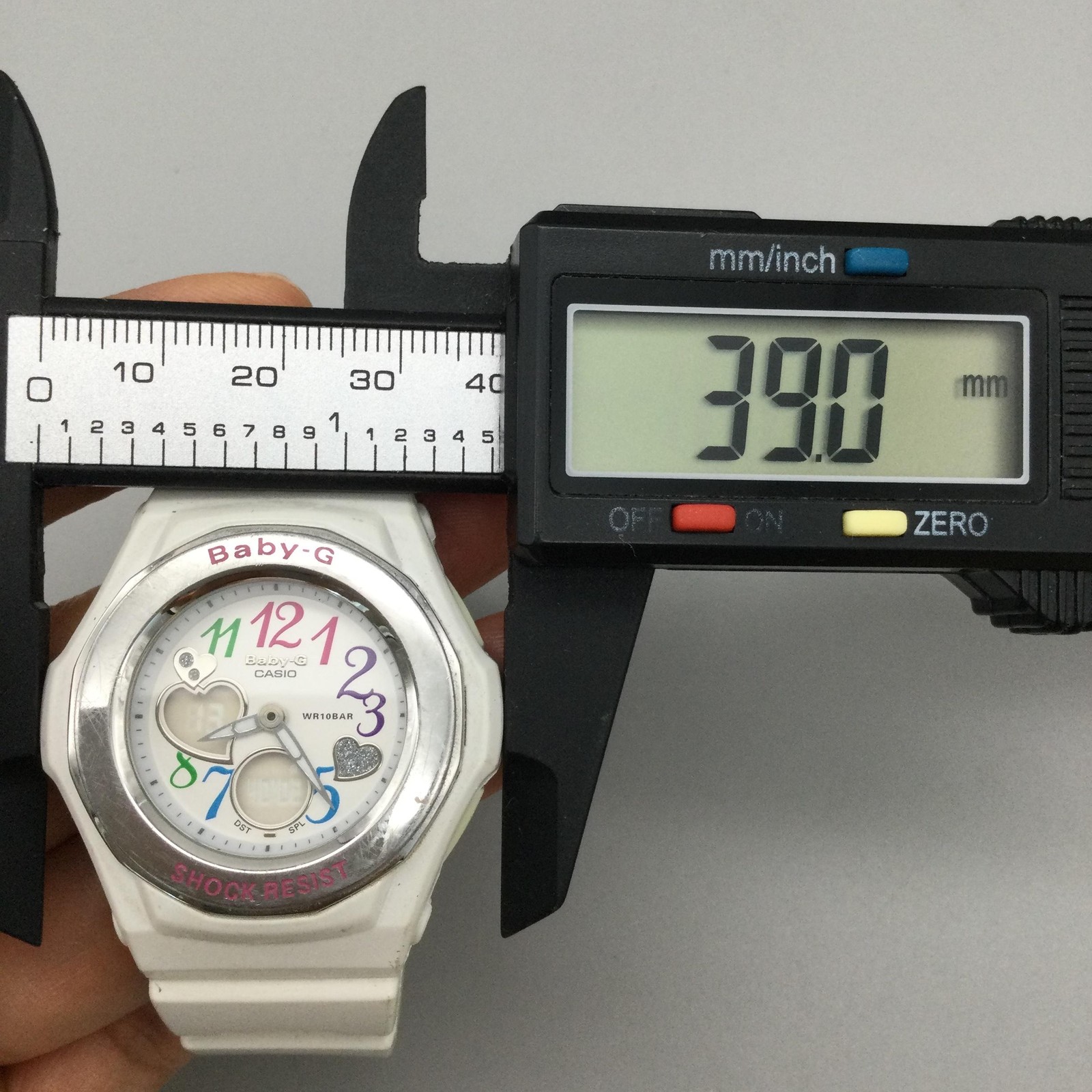 Casio Baby-G 5070 BGA-101 Womens Watch 39mm White Multi Dial 100M New Battery