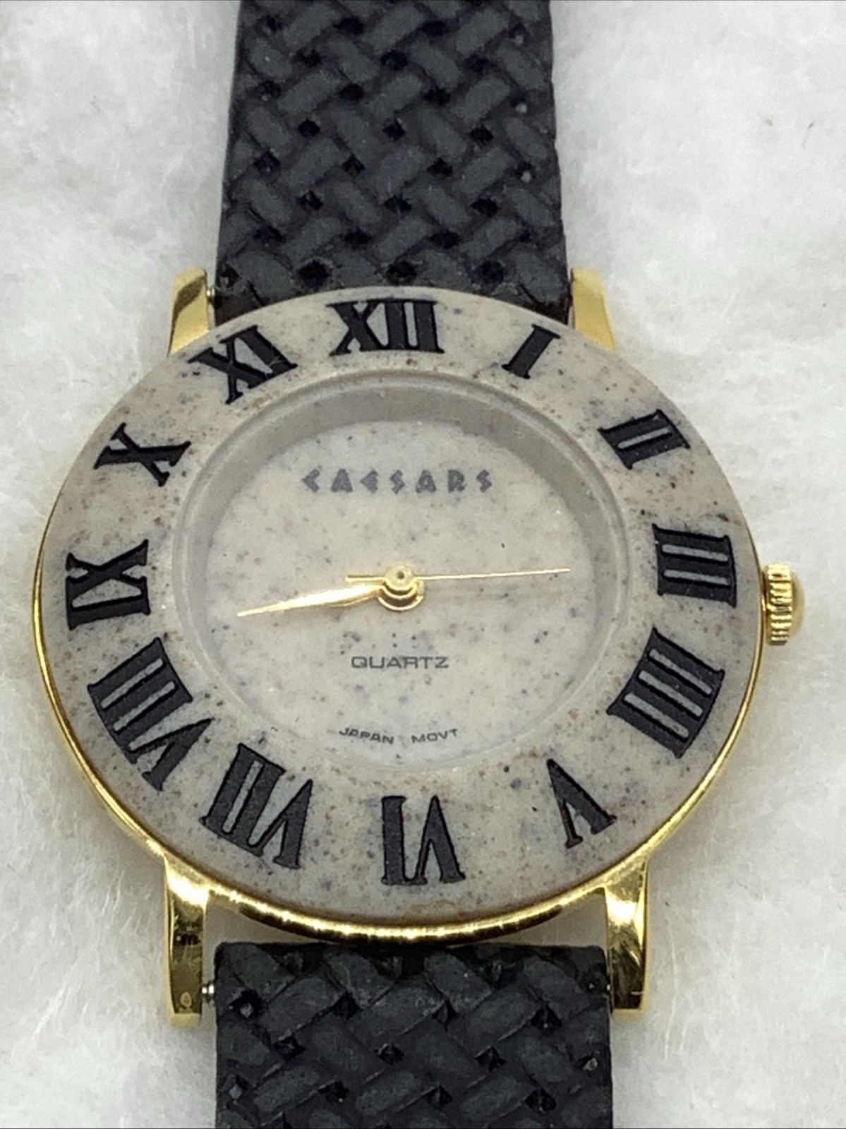Vintage Caesars Palace Hotel Casino Atlantic City Ladies Watch Stonelook Case