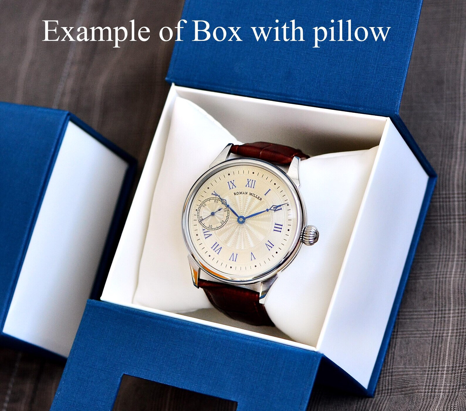 Mens Mechanical watch vintage style Navigator analog watch Roman Miller Stuurman