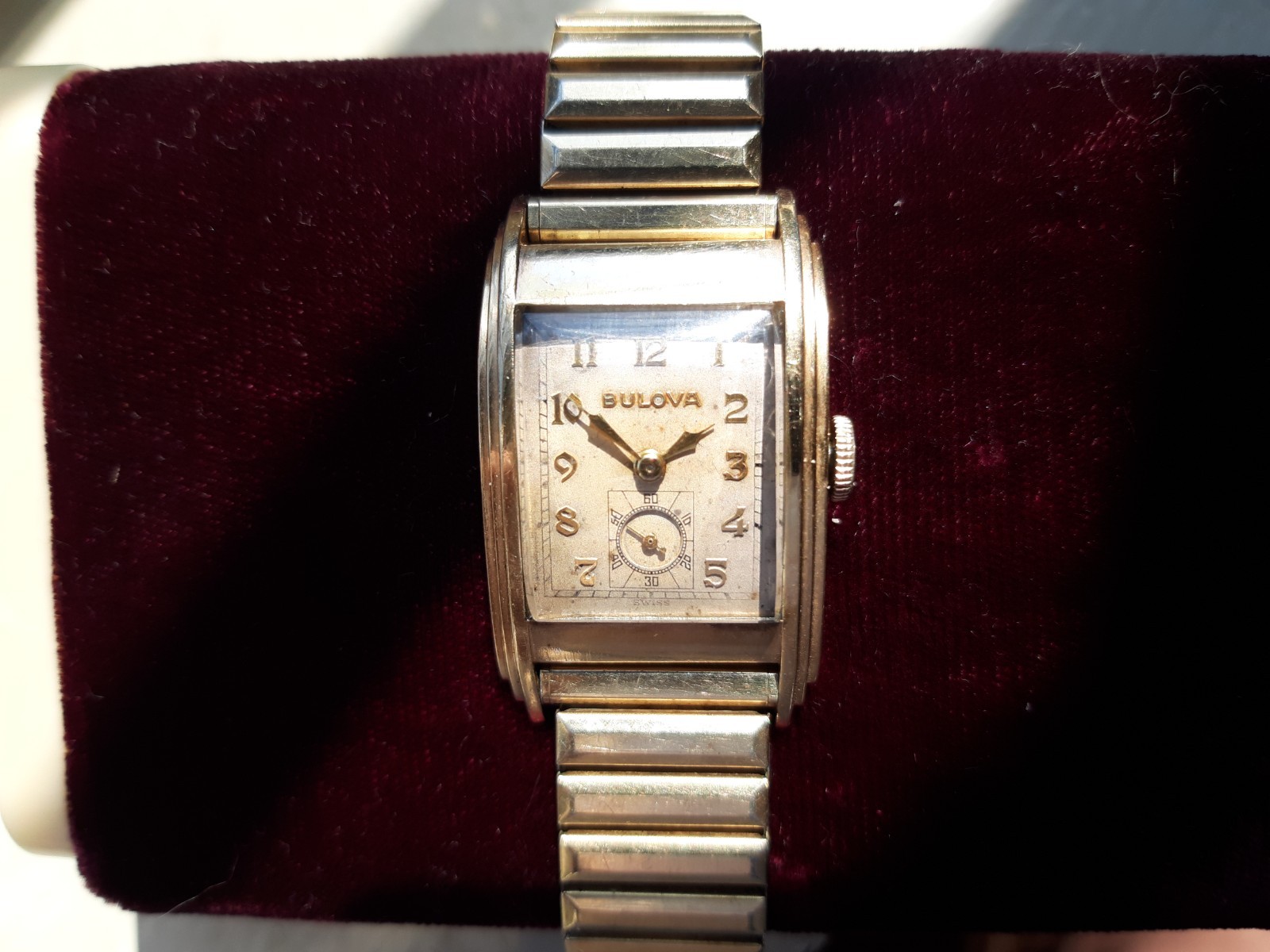 Vintage Bulova «Rite Angle» watch working