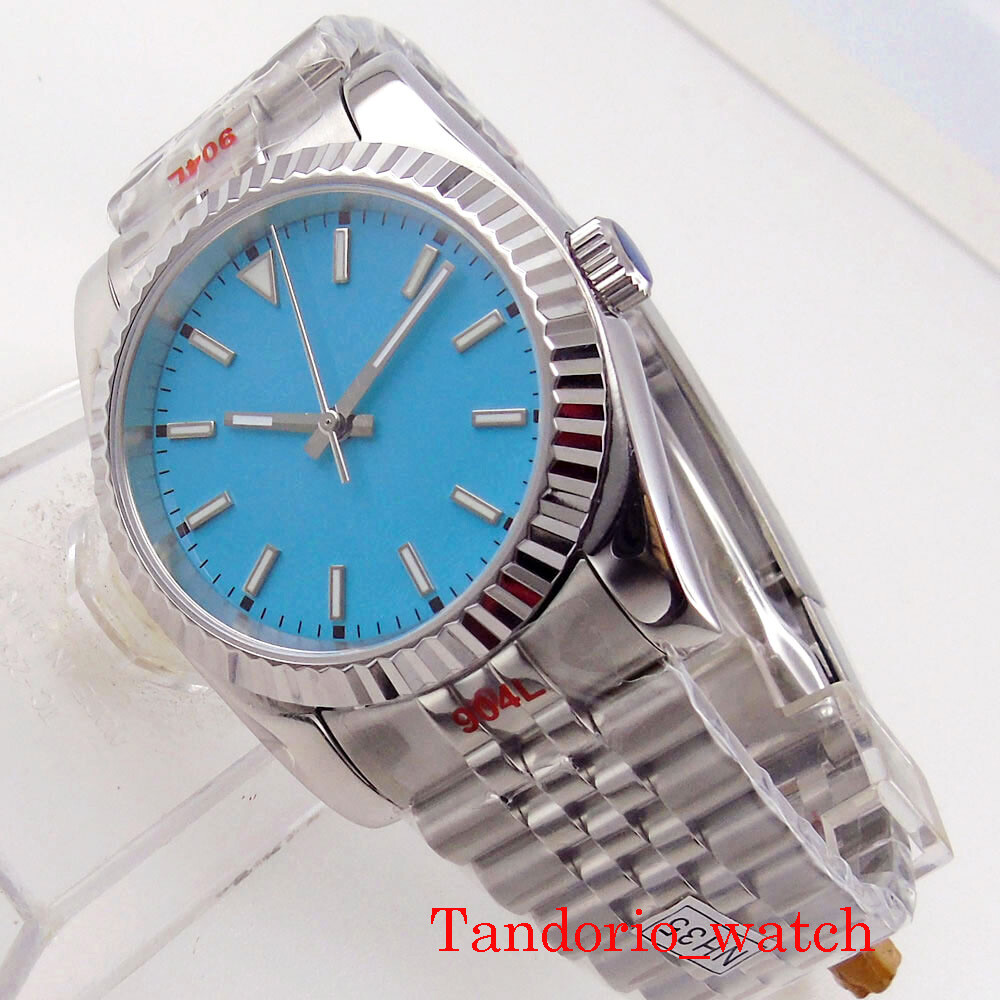 Bliger 36mm/39mm NH35A PT5000 Automatic Mens Watch Sapphire Crystal Fluted Bezel