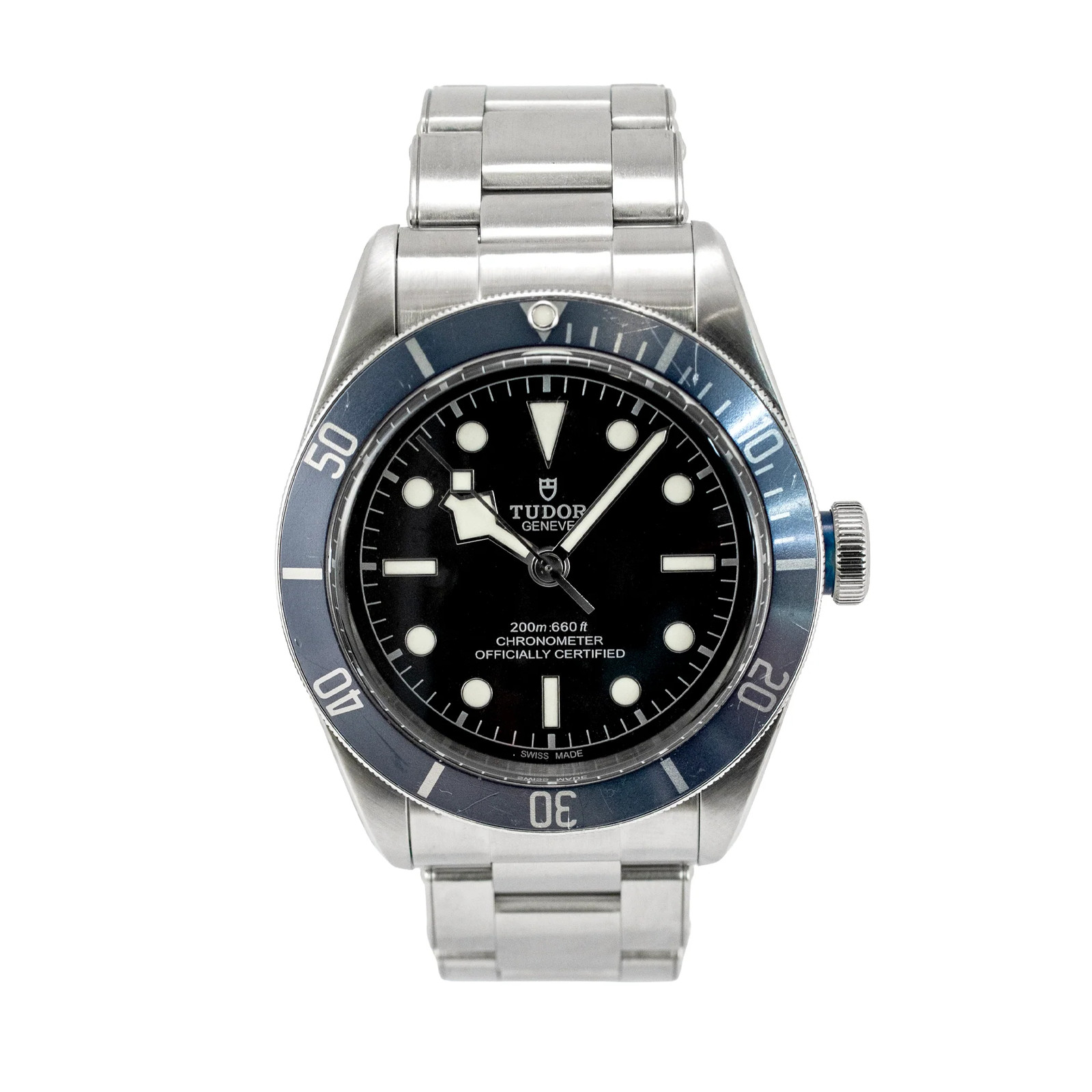 Tudor Heritage Black Bay 41MM 79230 Blue Bezel Stainless Steel Automatic Watch