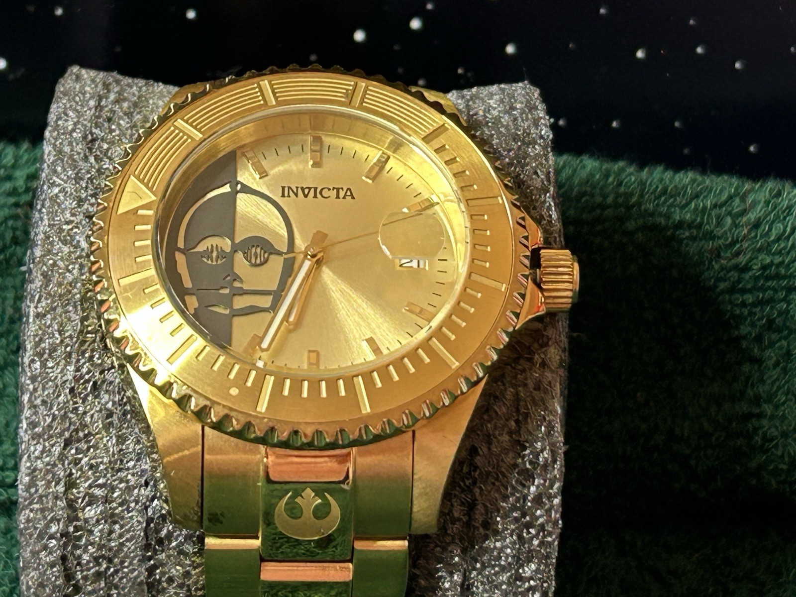 Invicta Star Wars C-3PO Limited Edition 47mm Automatic NH35A Gold Tone Watch 261