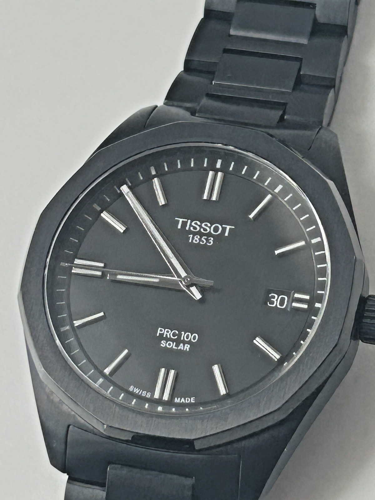 Tissot PRC 100 Solar Quartz 39mm Black Stainless Steel Watch T151.422.33.051.00