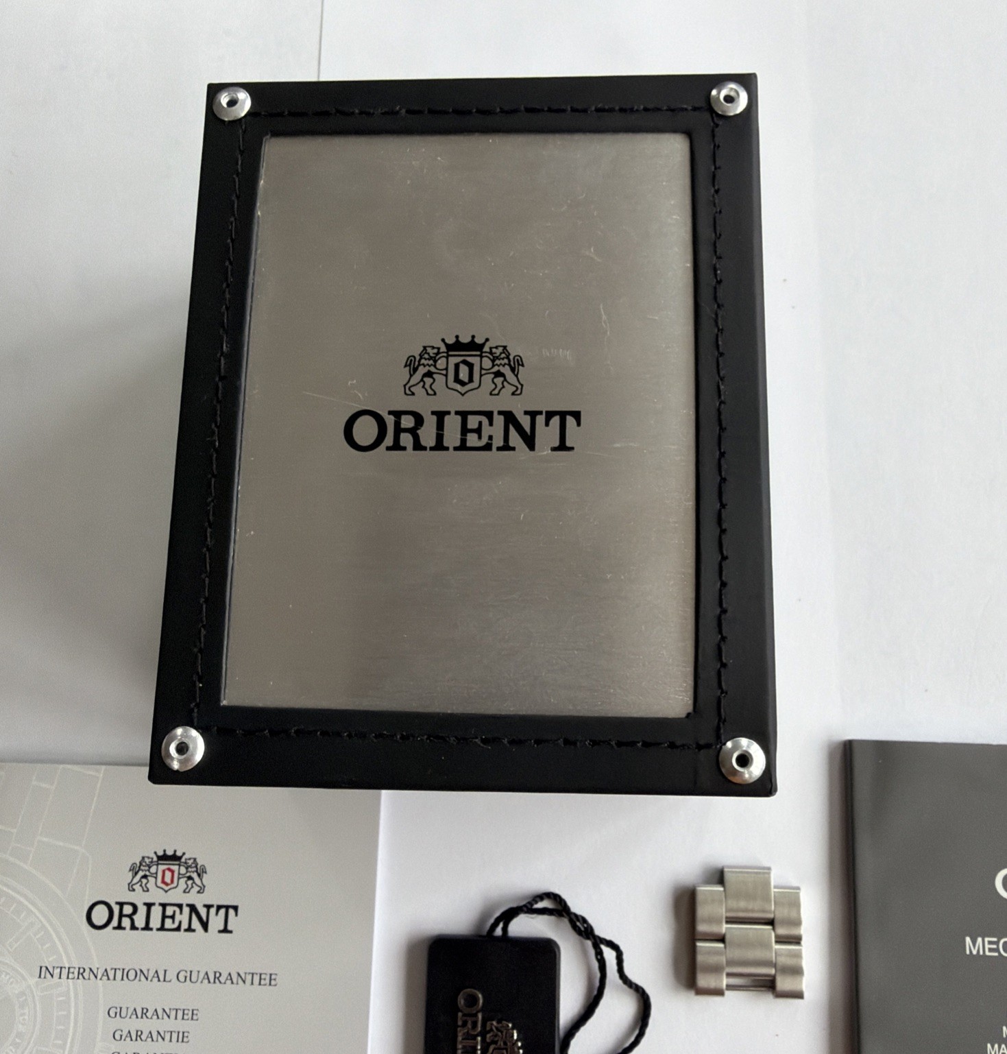 Orient Mako 1st USA Model Blue Dial Day Date Watch FEN6500HD9 Original Box