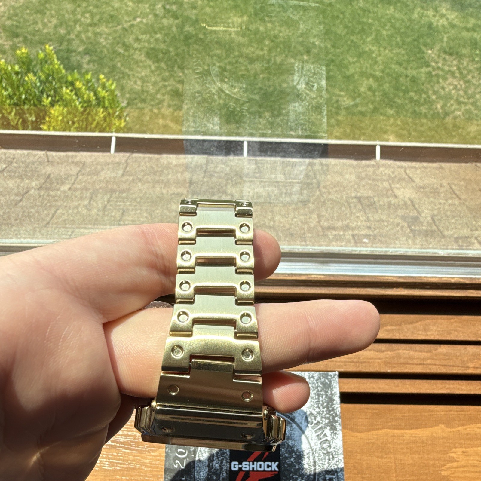 Casio G-SHOCK GMW-B5000 Digital Solar Bluetooth Atomic Gold SS Bracelet