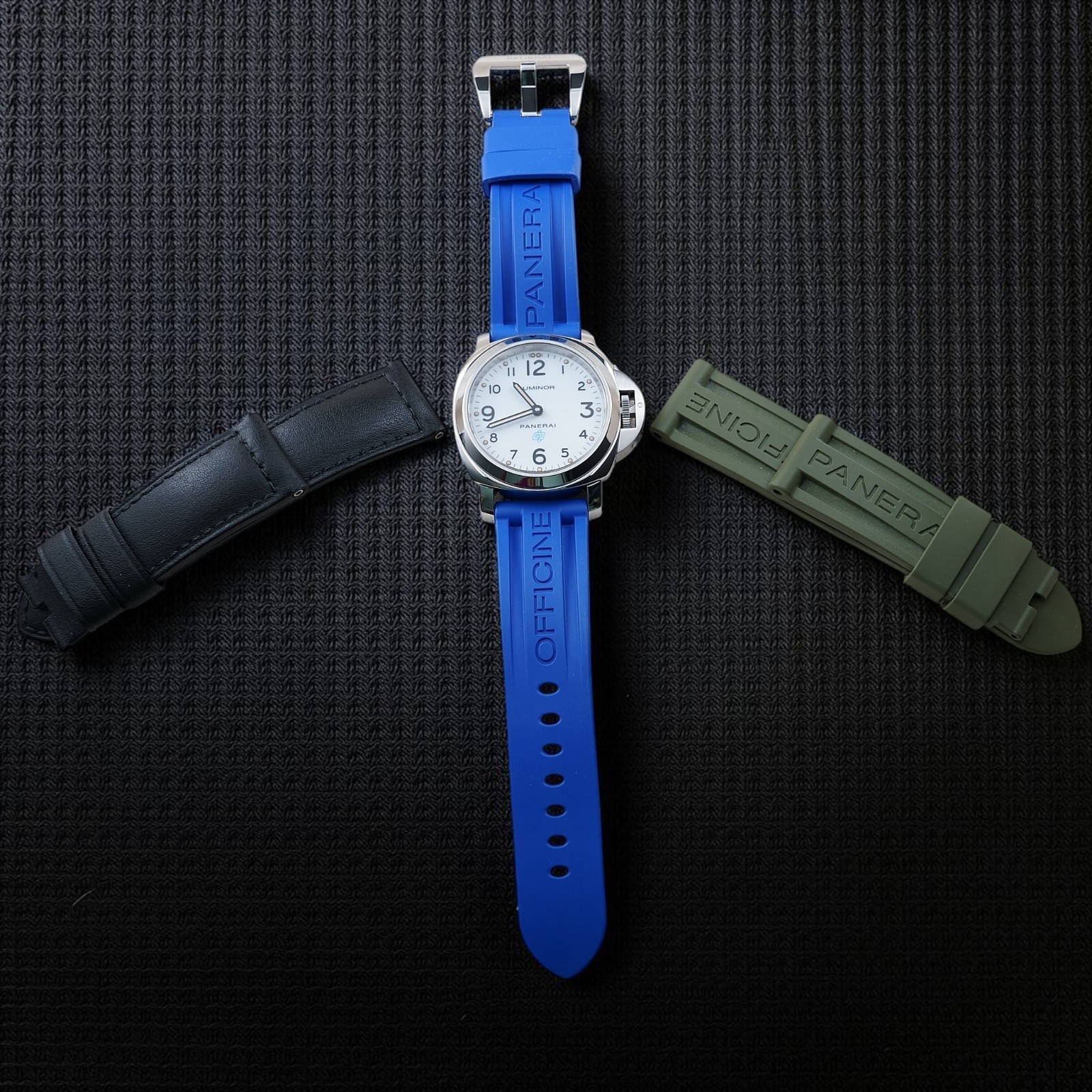 Panerai Luminor PAM00630 White Dial 44mm —Warranty Card, Box, 3 Straps -FULL SET