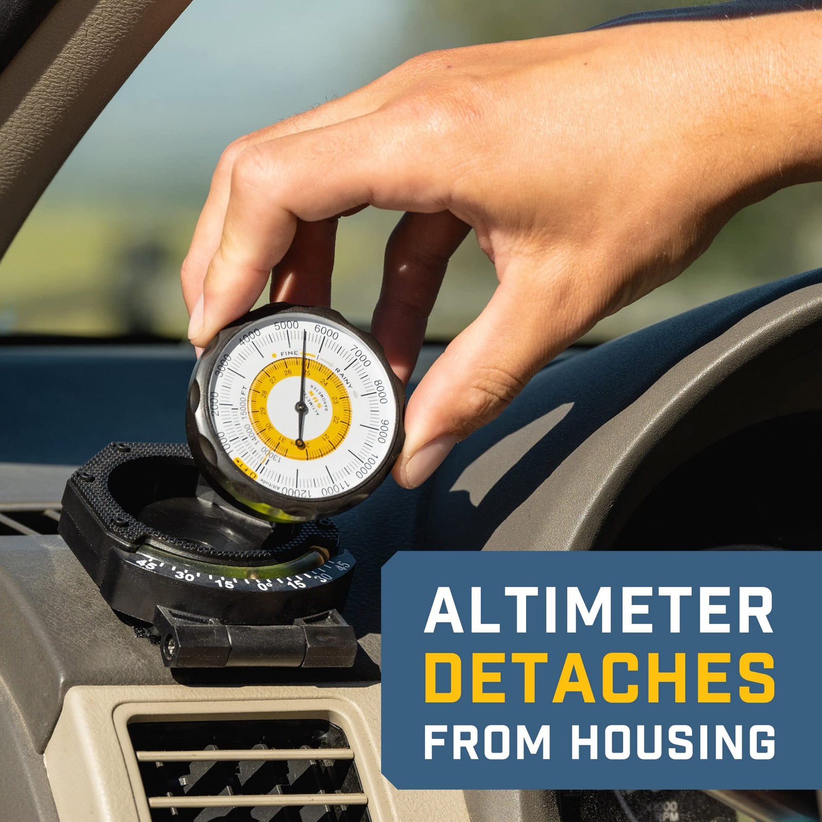 Sun Company AltiTilt – Dashboard Altimeter Inclinometer for Off-Road Vehicles…