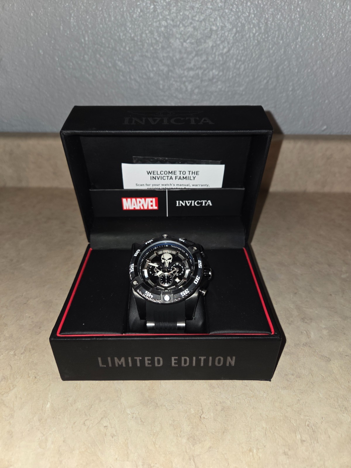 Invicta Marvel Punisher Men’s Model 26859 – Men’s Watch Quartz NIB