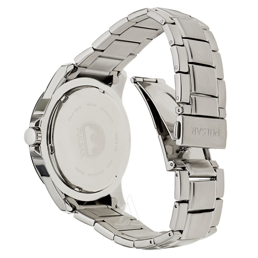 Pulsar Men’s PS9275 On The Go Analog Display Japanese Quartz Silver Watch