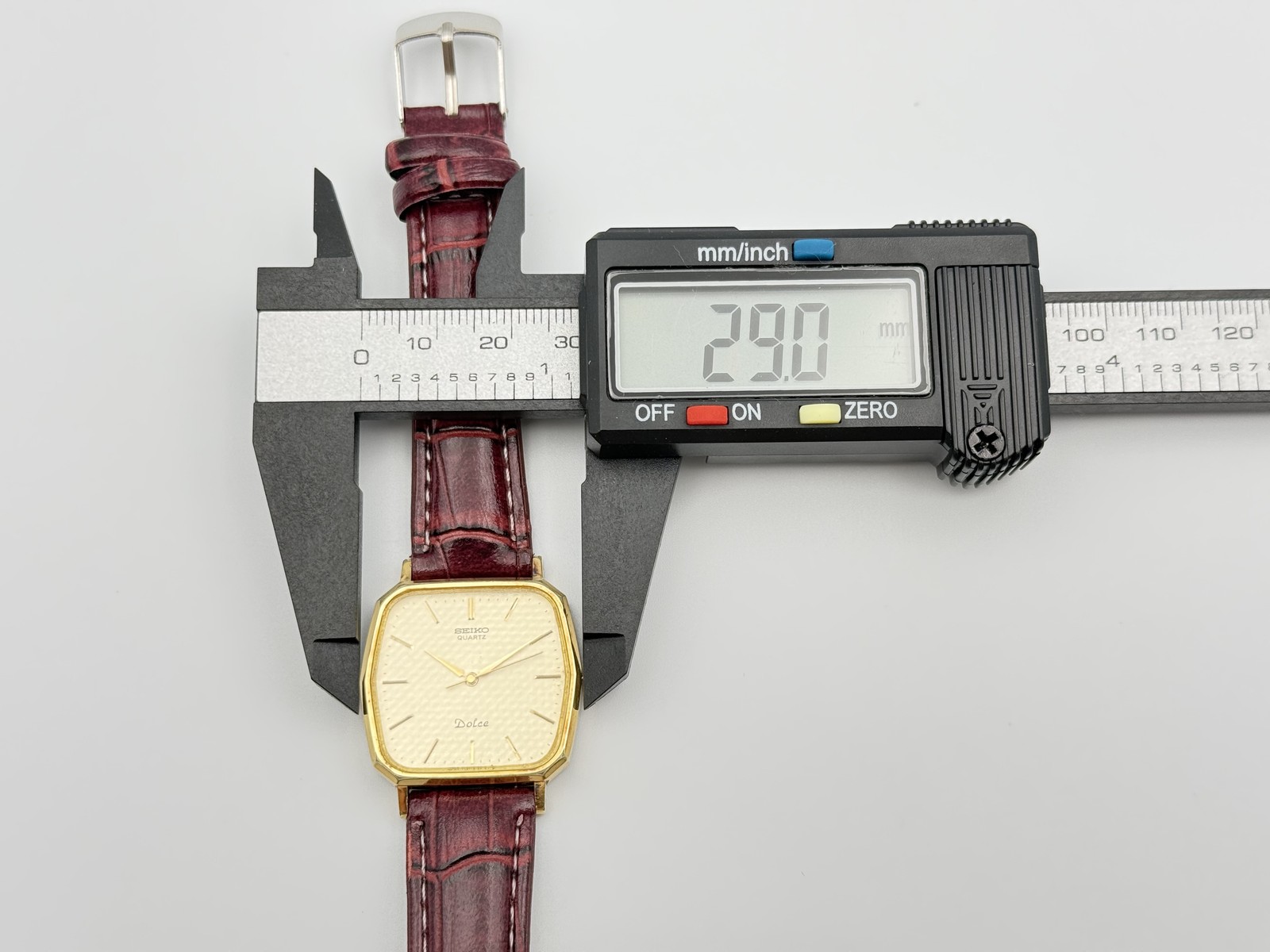 SEIKO Dolce 7731-5120 Gold Dial Quartz Men’s Dress Watch Japan Vintage #2