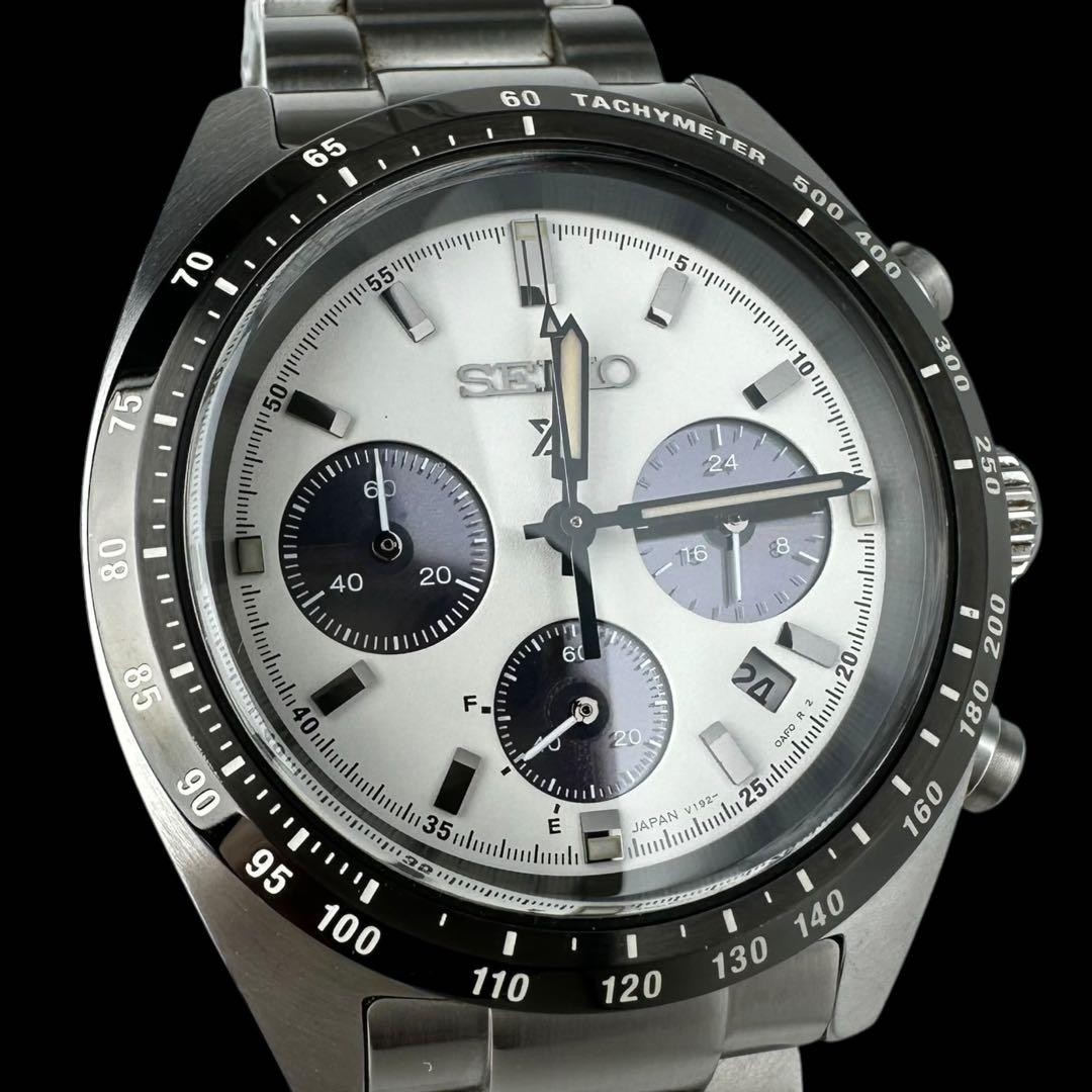 SEIKO Prospex SPEEDTIMER SBDL085 V192-0AF0 Solar Panda Chronograph #0006