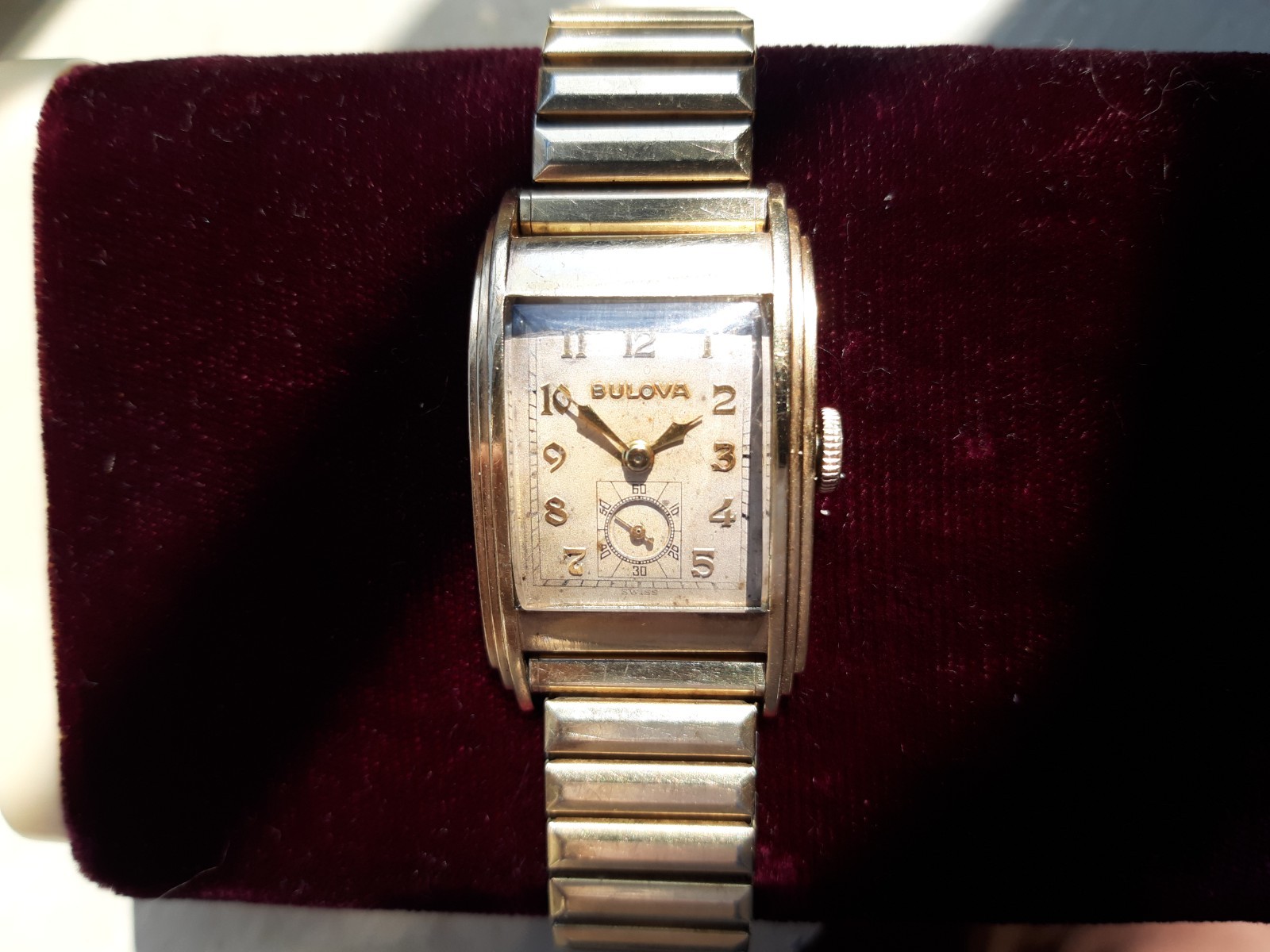 Vintage Bulova «Rite Angle» watch working