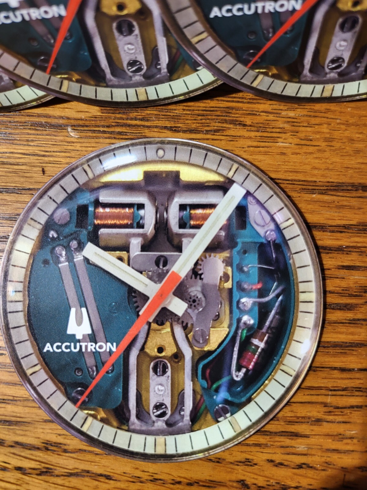 Vintage Bulova Accutron Spaceview Tuning Fork design logo vinyl decal magnets