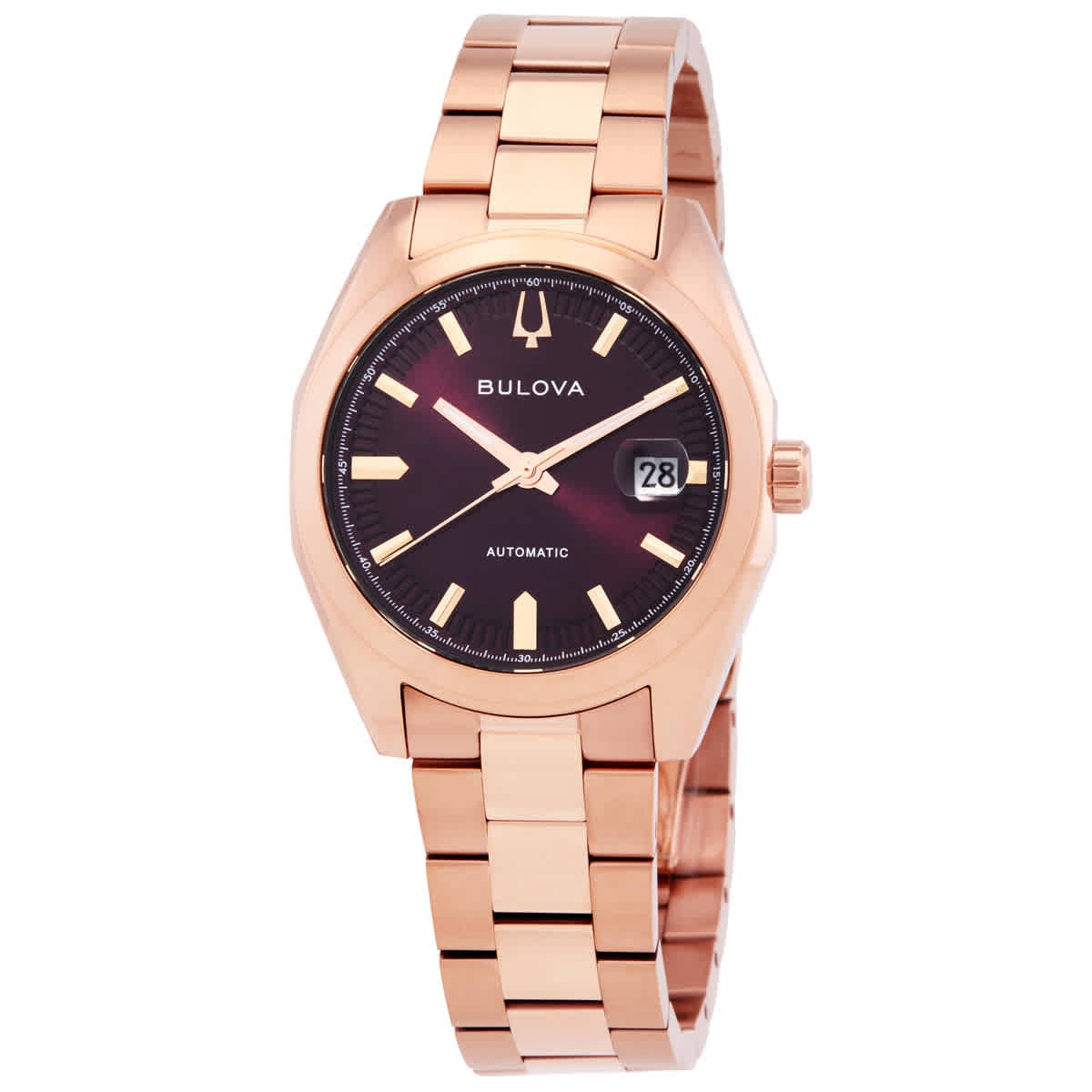 Bulova Surveyor Automatic Purple Dial Men’s Watch 97B234