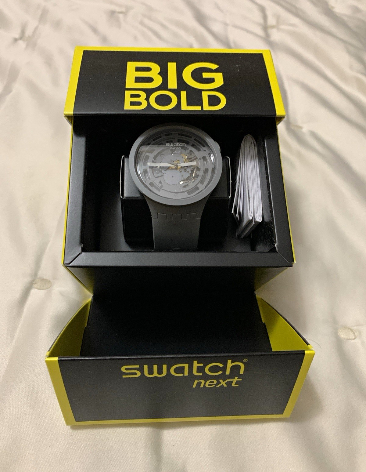 Swatch Big Bold Next Bioceramic 47mm Gray w/ Box