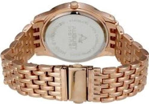 August Steiner CN004R Round Kennedy Half Dollar Rose-tone Bracelet Mens Watch