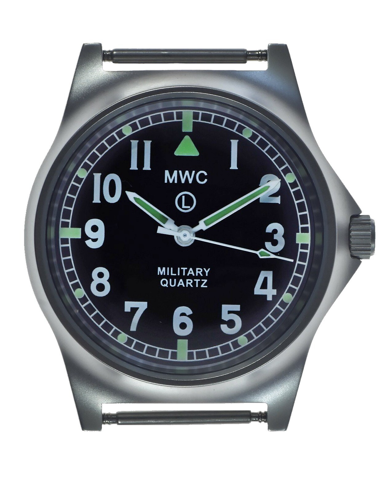 MWC G10LM Military Watch | 50m | No Date | Screw Case Back | Olive Strap