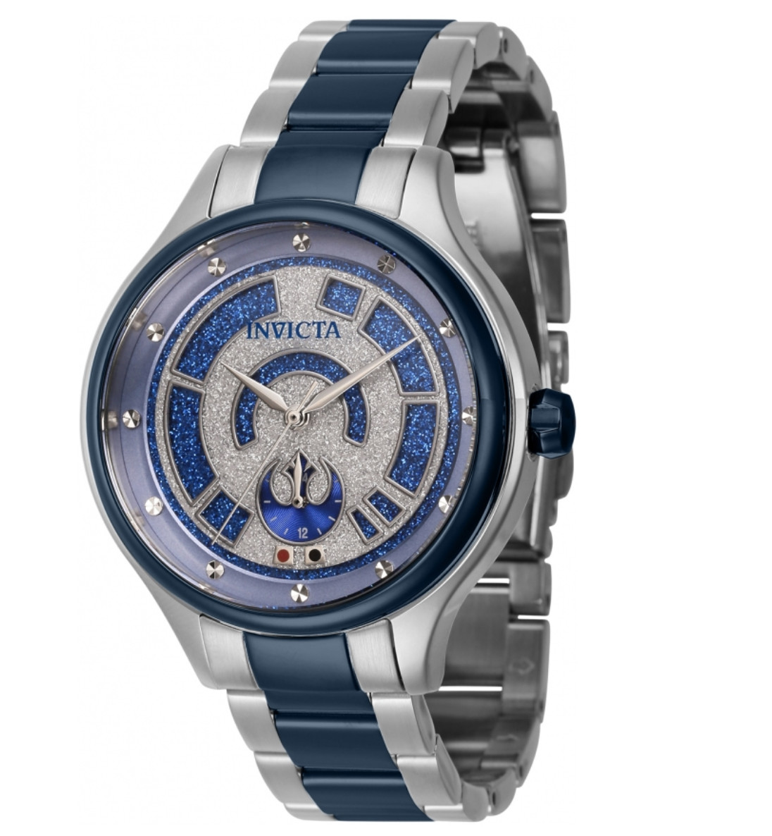 Invicta Star Wars R2-D2 Lady Women’s 38mm Limited Blue Glitter Dial Watch 41395