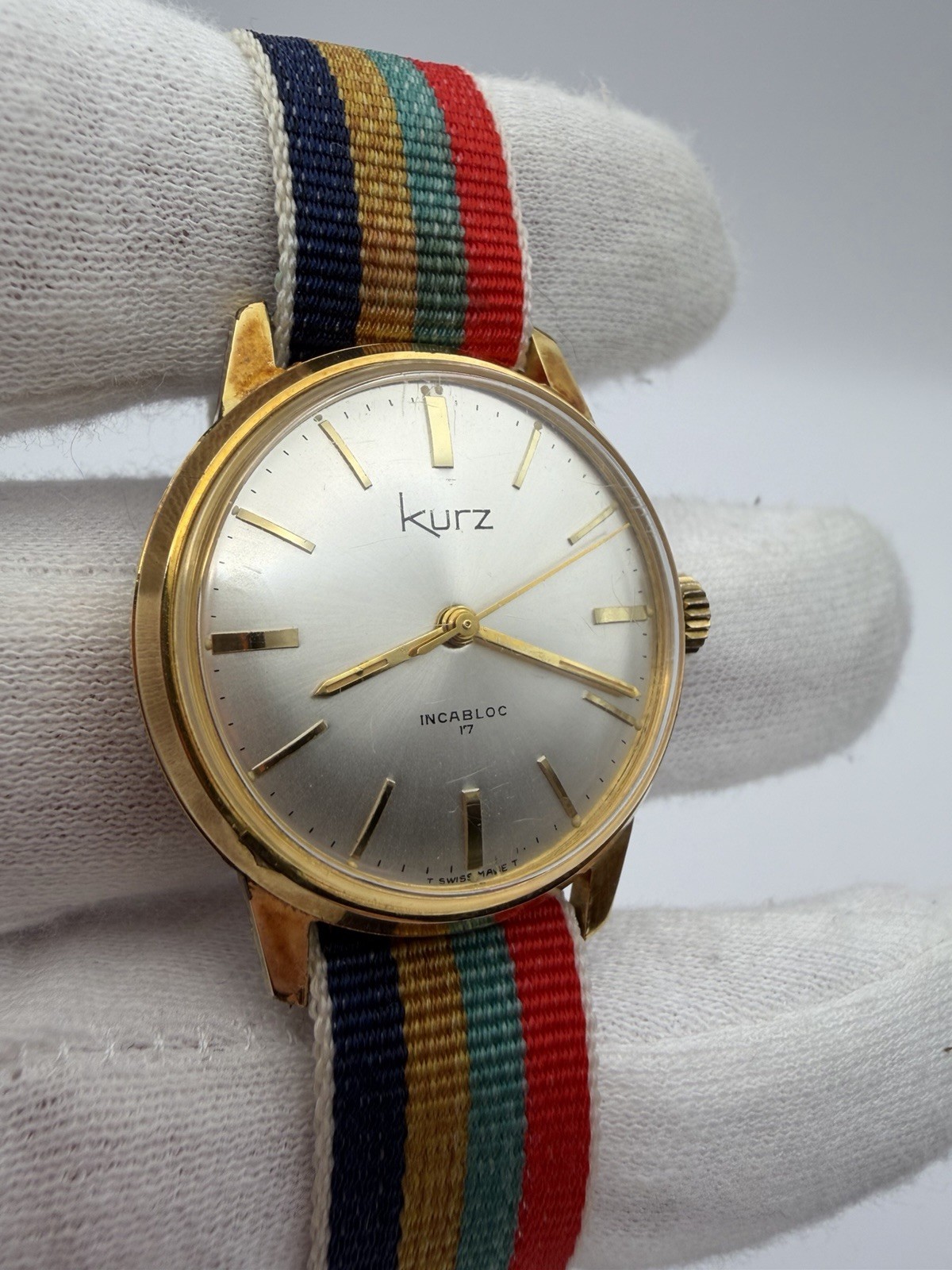 Vintage Kurz 1960’s Private Label 17 Jewel Incabloc Men’s Mechanical Watch
