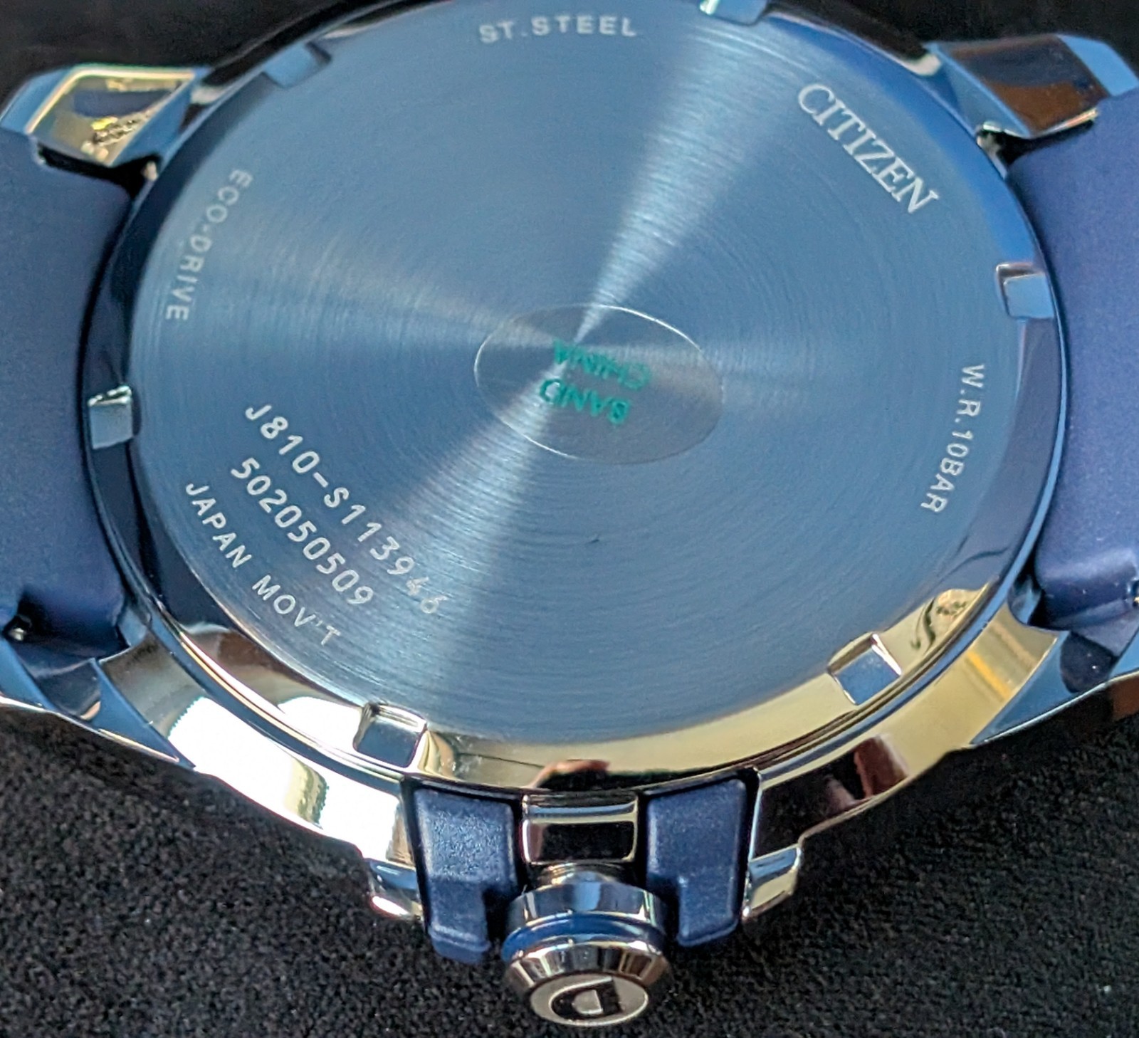 TEXAS Roadhouse Citizen Drive AR Eco-Drive Men’s Watch, Blue Dial, AW1158-05L