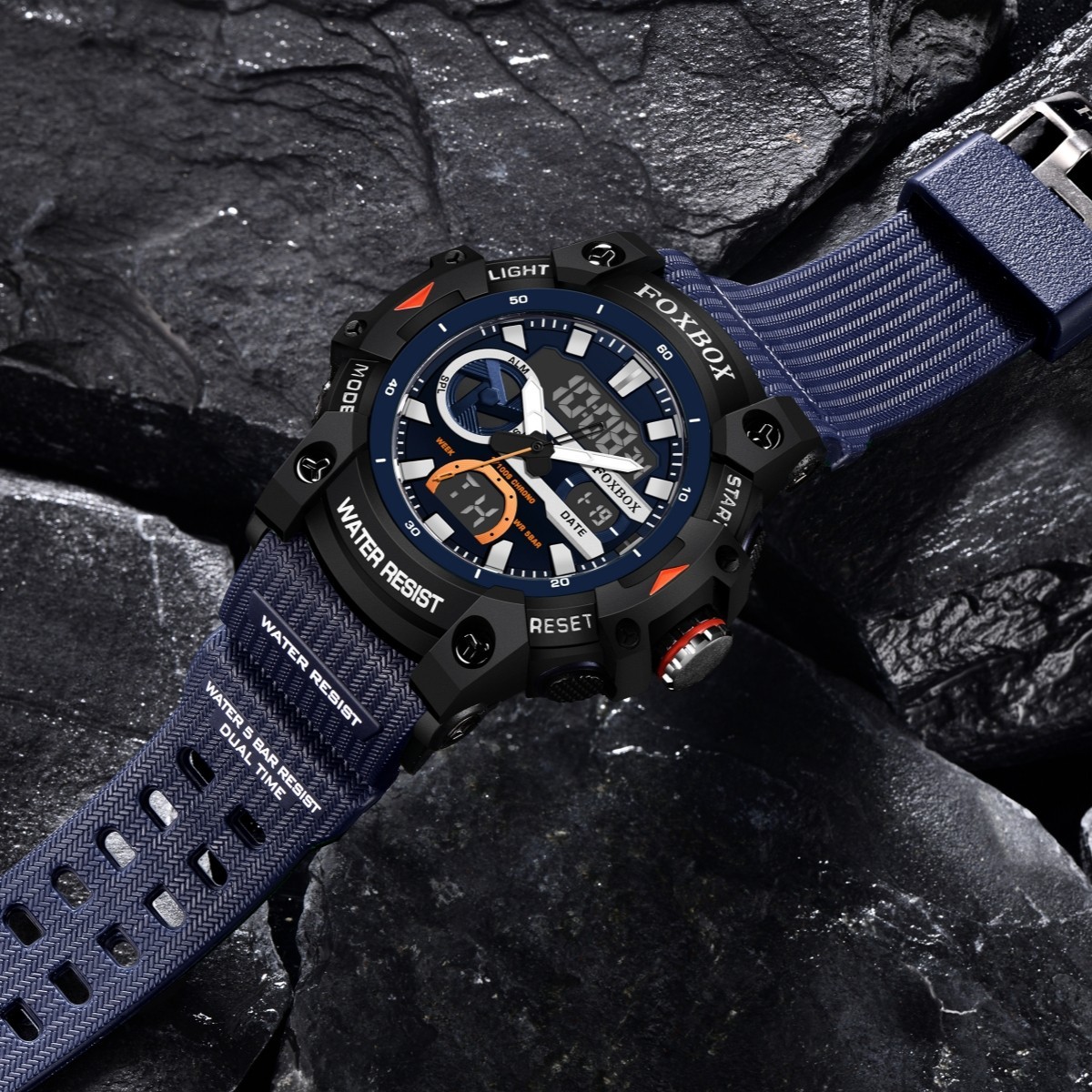 Men Watch Quartz Digital Analog Luminous Waterproof Sport Boy Wristwatch Gift