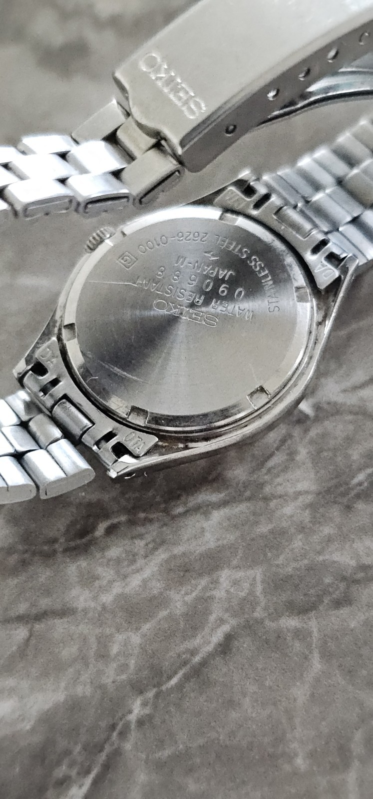 Seiko Watch Women 24mm Silver Dial Silver Tone Daydate 2626-0010 New Battery TG5