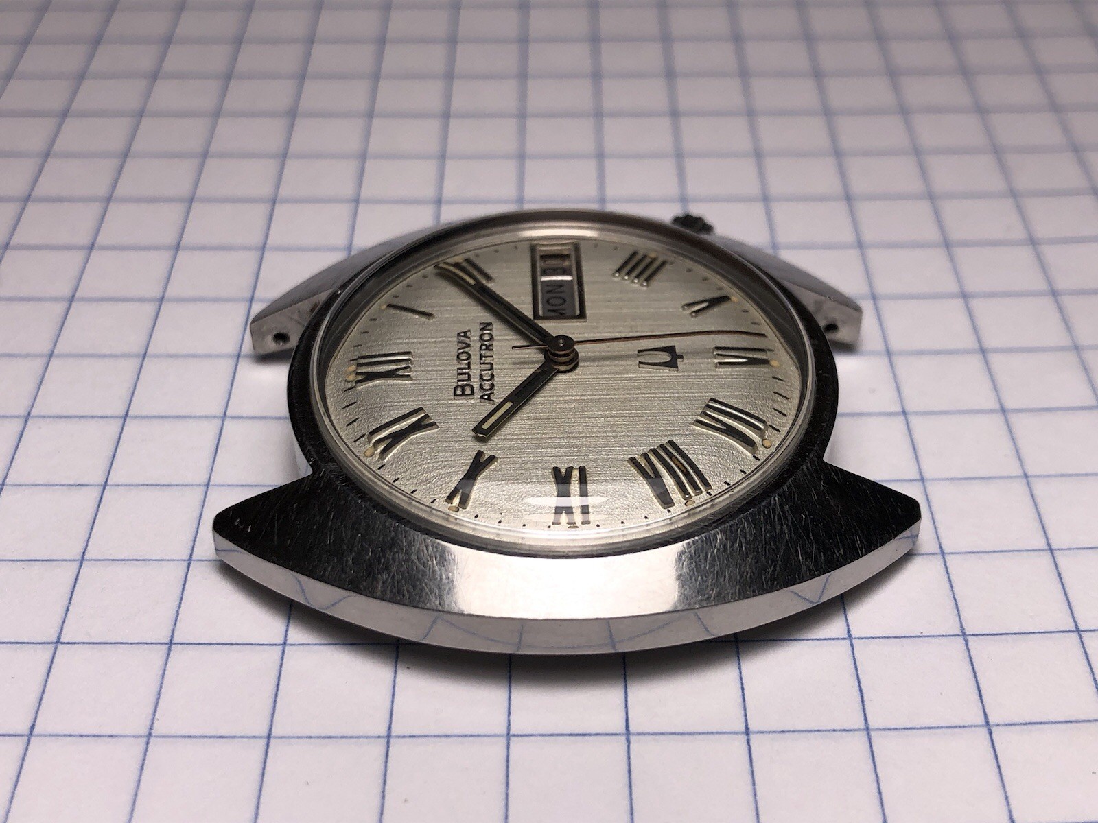 Vintage 1973 Bulova Accutron Day Date Tuning Fork 2182 Men’s Watch