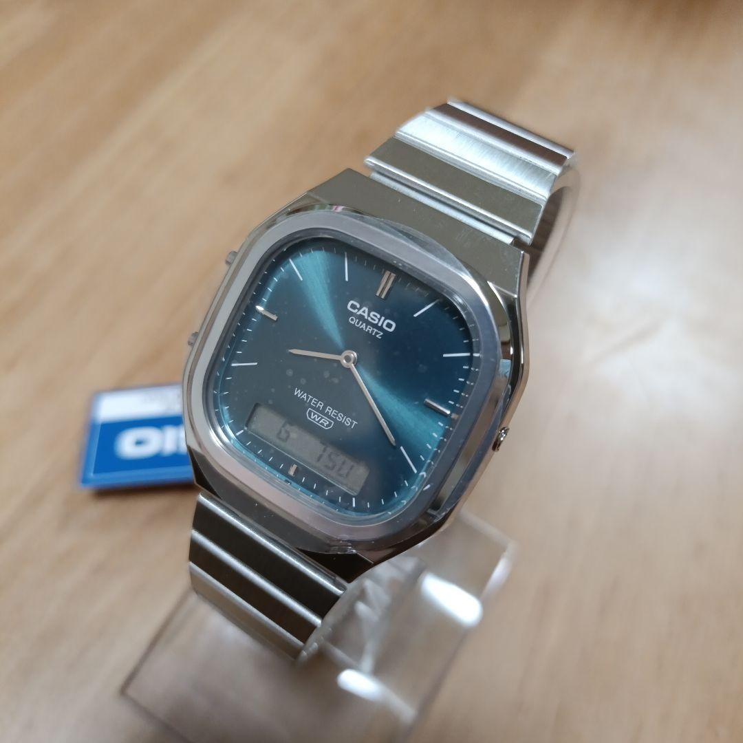 Casio AQ-240E-3A Blue Dial Analog Digital Watch Used