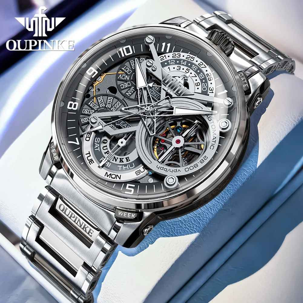 Automatic Mechanical Waterproof Watch Luxury Dial Men’s Men Strap
