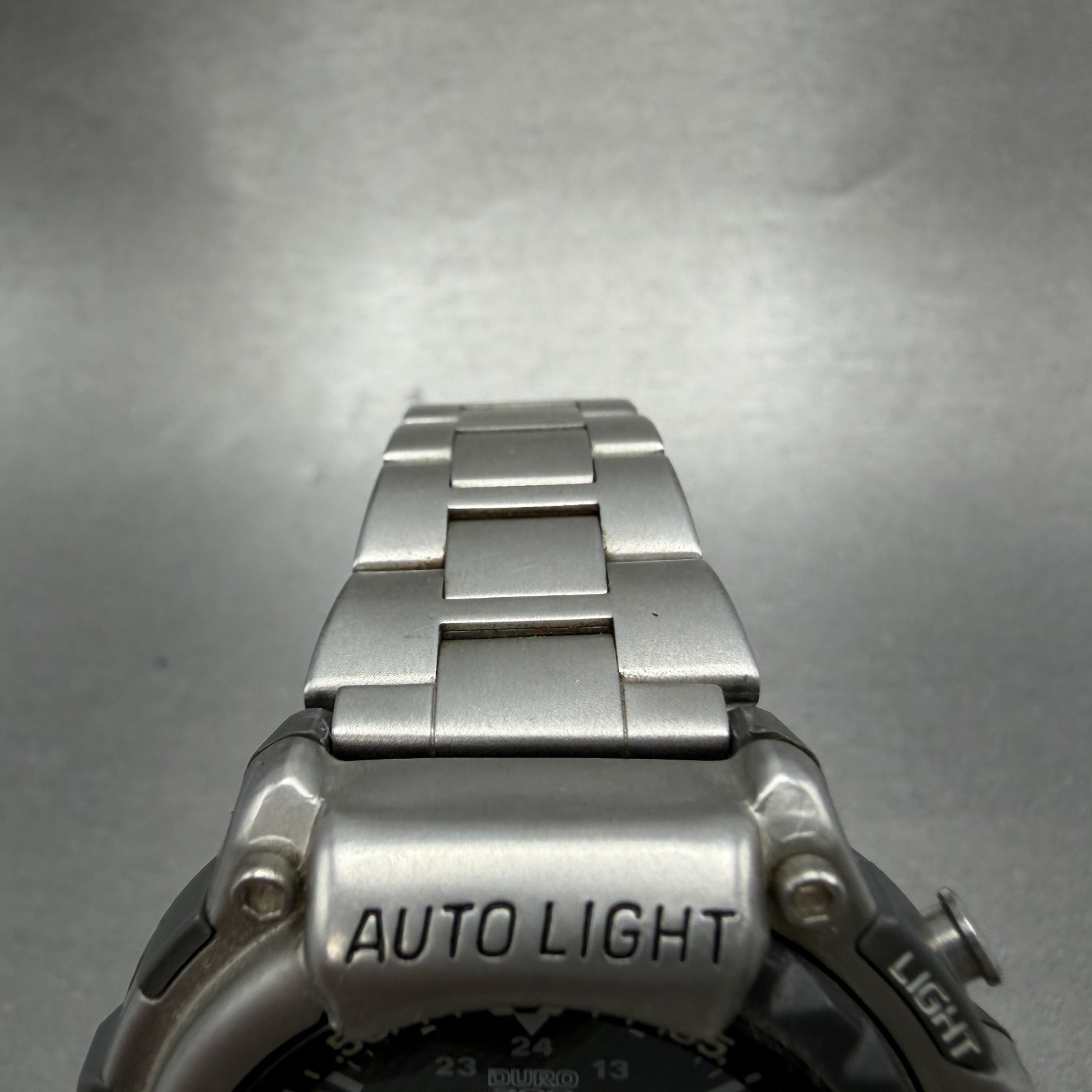 Casio Duro 200 Watch Men 47mm Gray Dial Silver Tone Round DRO-210 New Battery