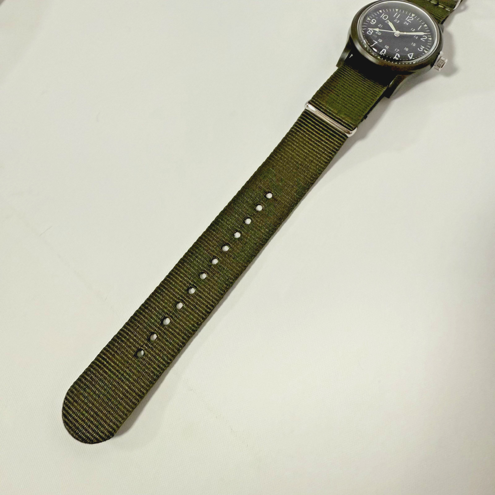 DAISO JAPAN MILI WATCH Khaki & Black Set of 2 NEW LIMITED JAPAN ABS Polyester