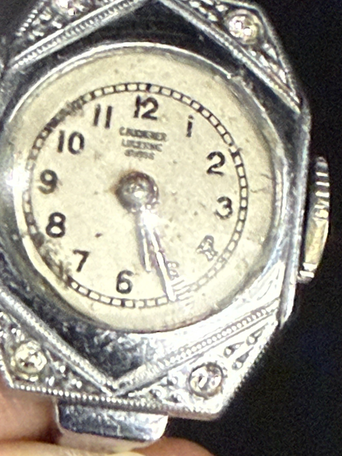 Rare!! Art Deco ring /watch Antique C. Bucherer Lucerne Swiss, Watch Is Working!