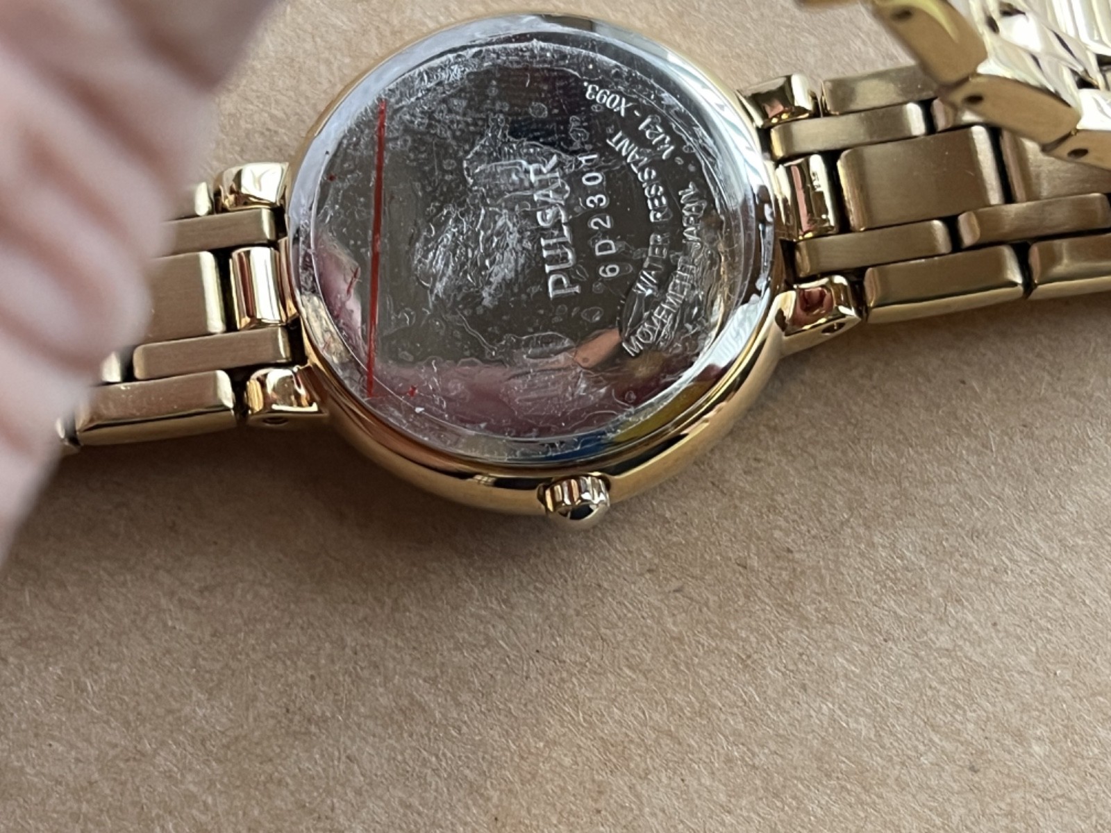 2016 PULSAR VJ21 Golden Brown Jeweled Dial NOS NWT SWAROVSKI Chrystal