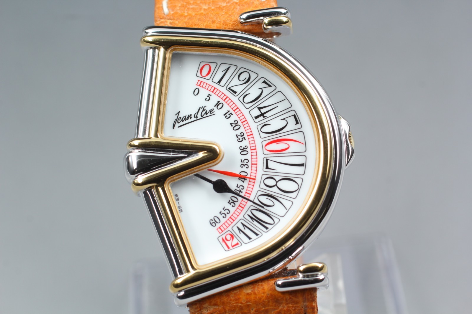 【Mint Full Set] Jean D’Eve Large Sectora Jump Hour Retrograde 31mm Quartz Watch
