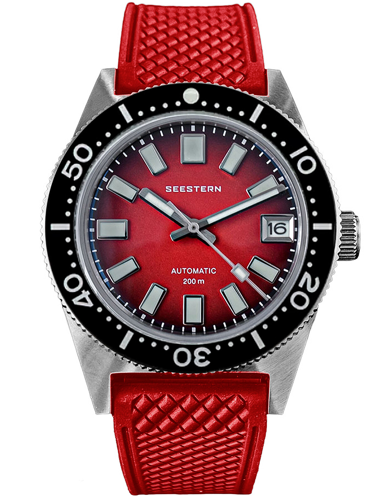 Seestern V3 62MAS 20ATM Genuine Ceramic Bezel 200m DIVER’S Watch SE2021-D62S-RR