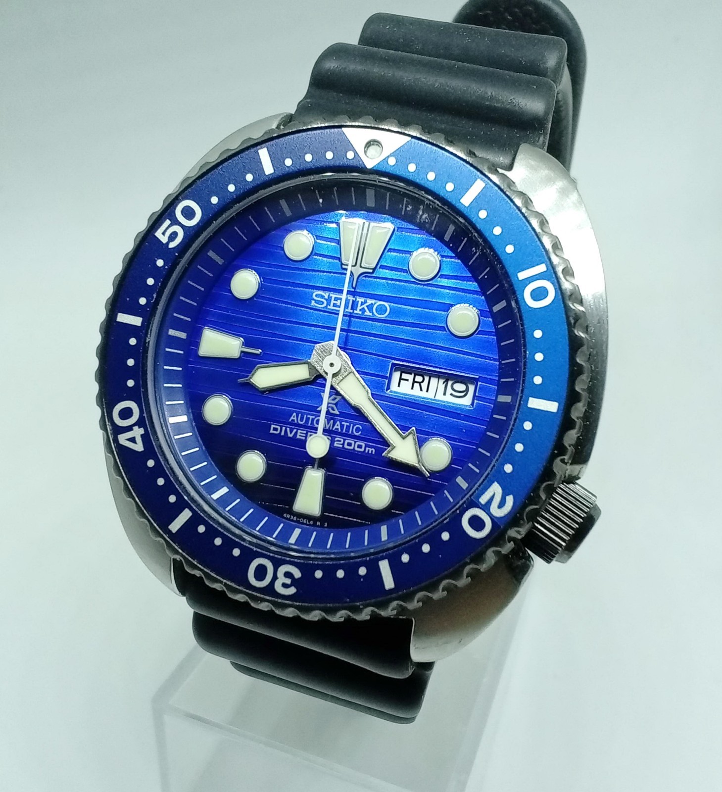 SEIKO Prospex Save the ocean » Whale belly blue dial patterm» SRPC91 /4R36 05H0