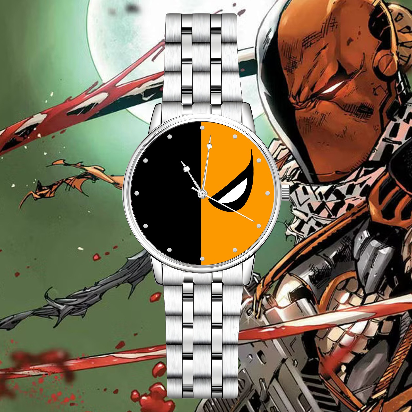 Deathstroke/Slade Teen Titans Engraved Wristwatch
