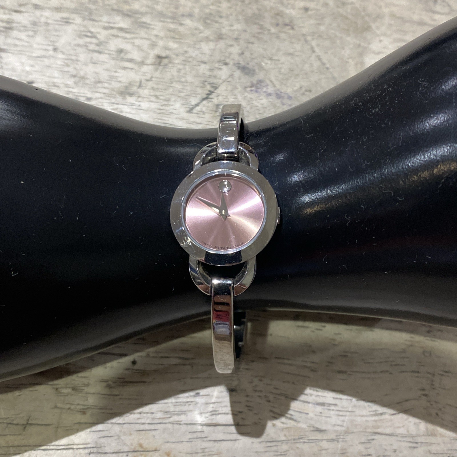 Movado Amorosa Women’s Pink Run Dial Watch