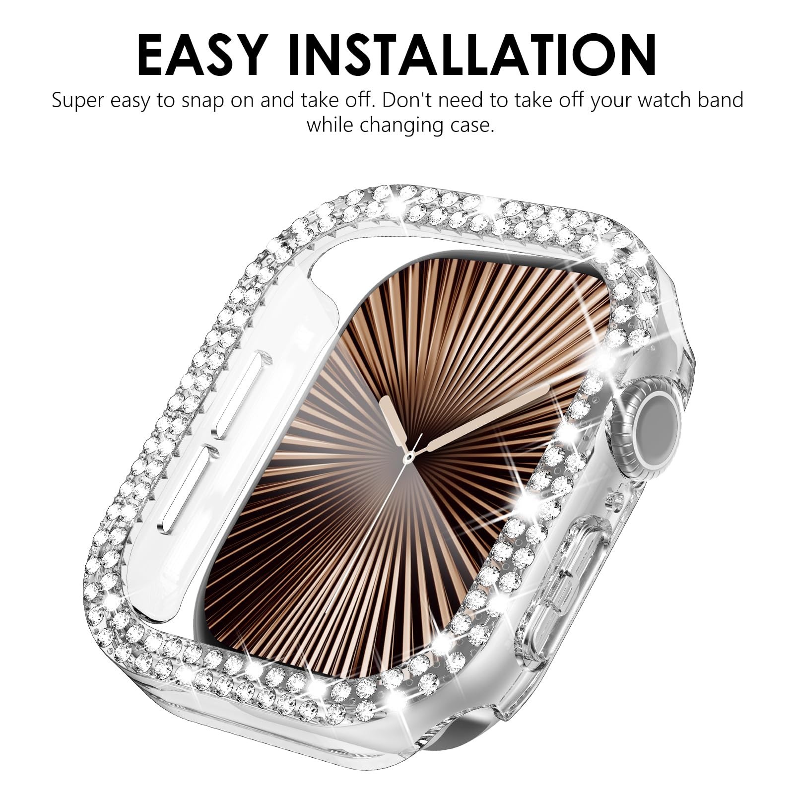 KADES 10-PACK Compatible with Apple Watch Series 10/11 with Built-in Tempered Gl