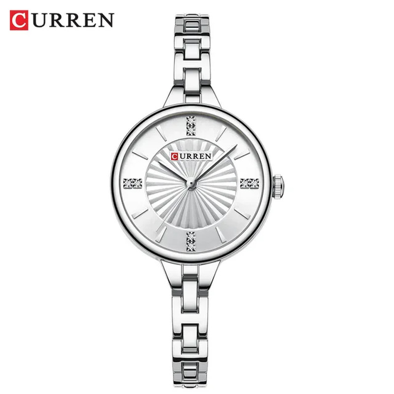 CURREN 9097 Women Quartz Watch Elegant Stainless Steel Strap Waterproof