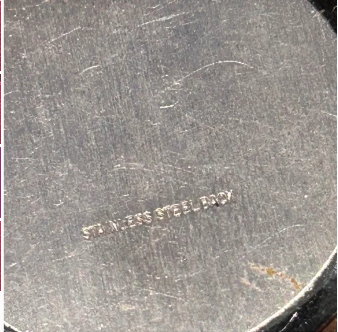 Vintage erotica watch Stainless steal back needs to be fixed Damaged as shown