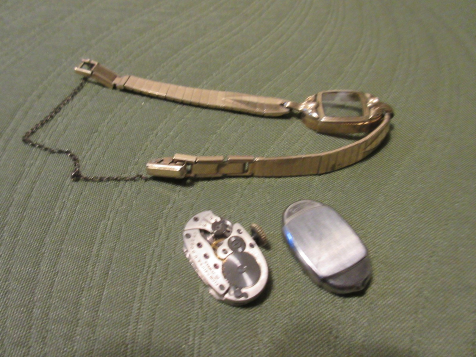 Vintage Elgin Ladies Watch Hadley 1/20 K GF TOP Bracelet WORKS