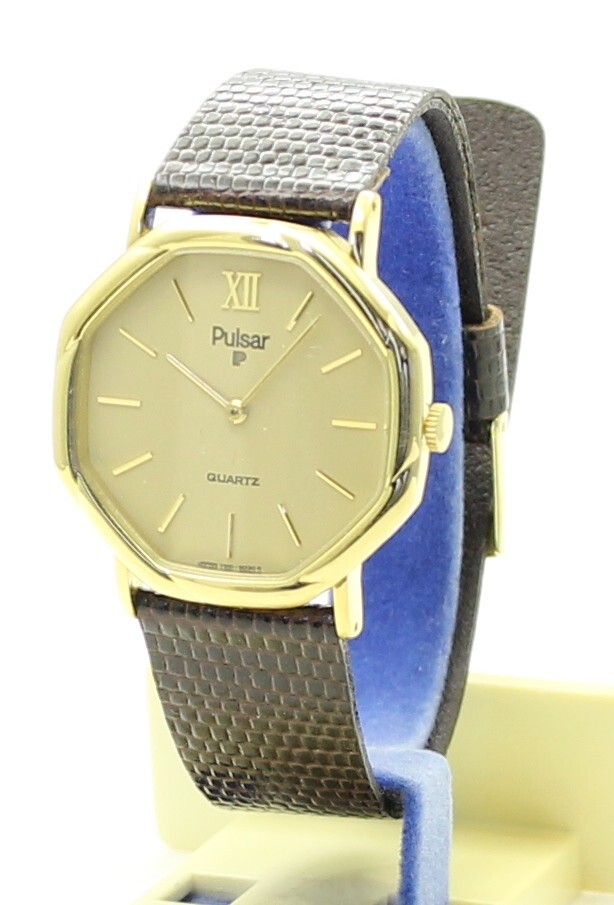 RARE VINTAGE PULSAR Quartz Dress WATCH Y551-5039 Japan 1990’s – Brand New NOS